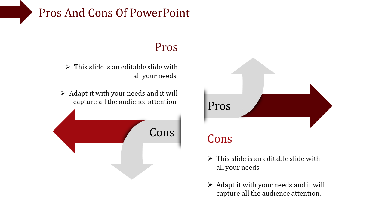 Get the Best and Editable Pros and Cons of PowerPoint